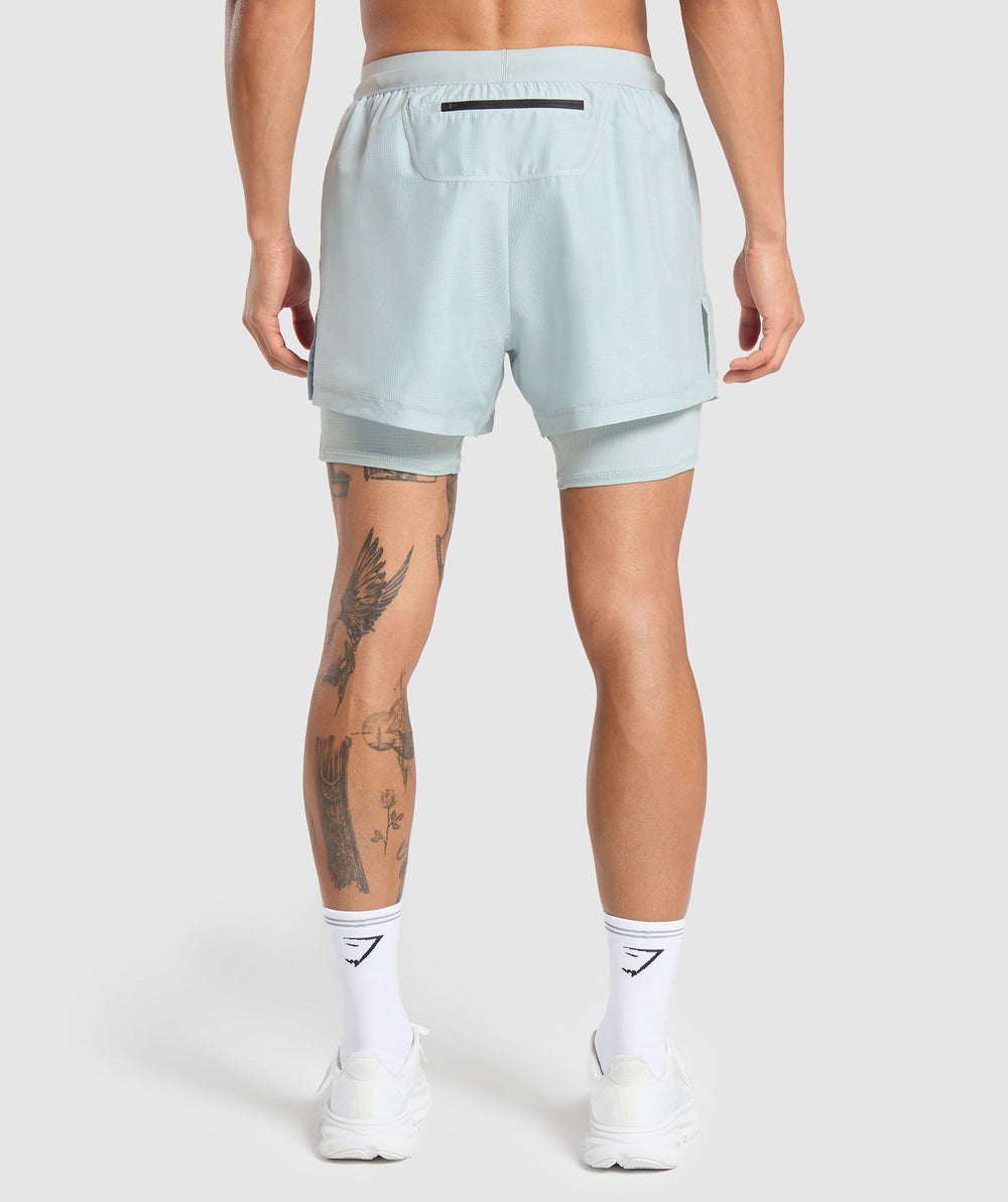 Running 2 in 1 Shorts Cool Blue