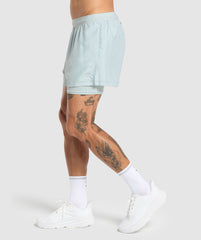 Running 2 in 1 Shorts Cool Blue