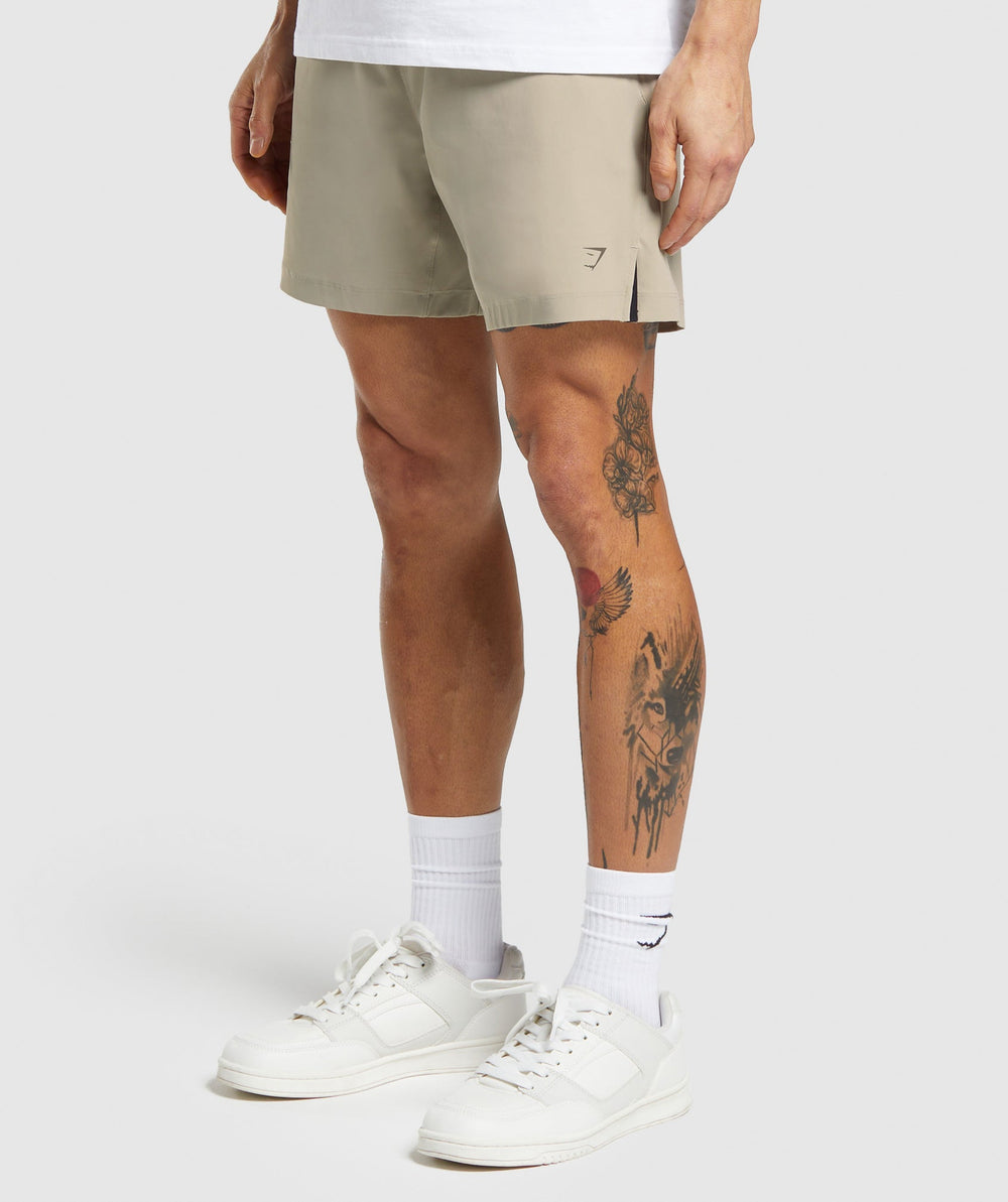 Hybrid 6" Shorts Sand Brown