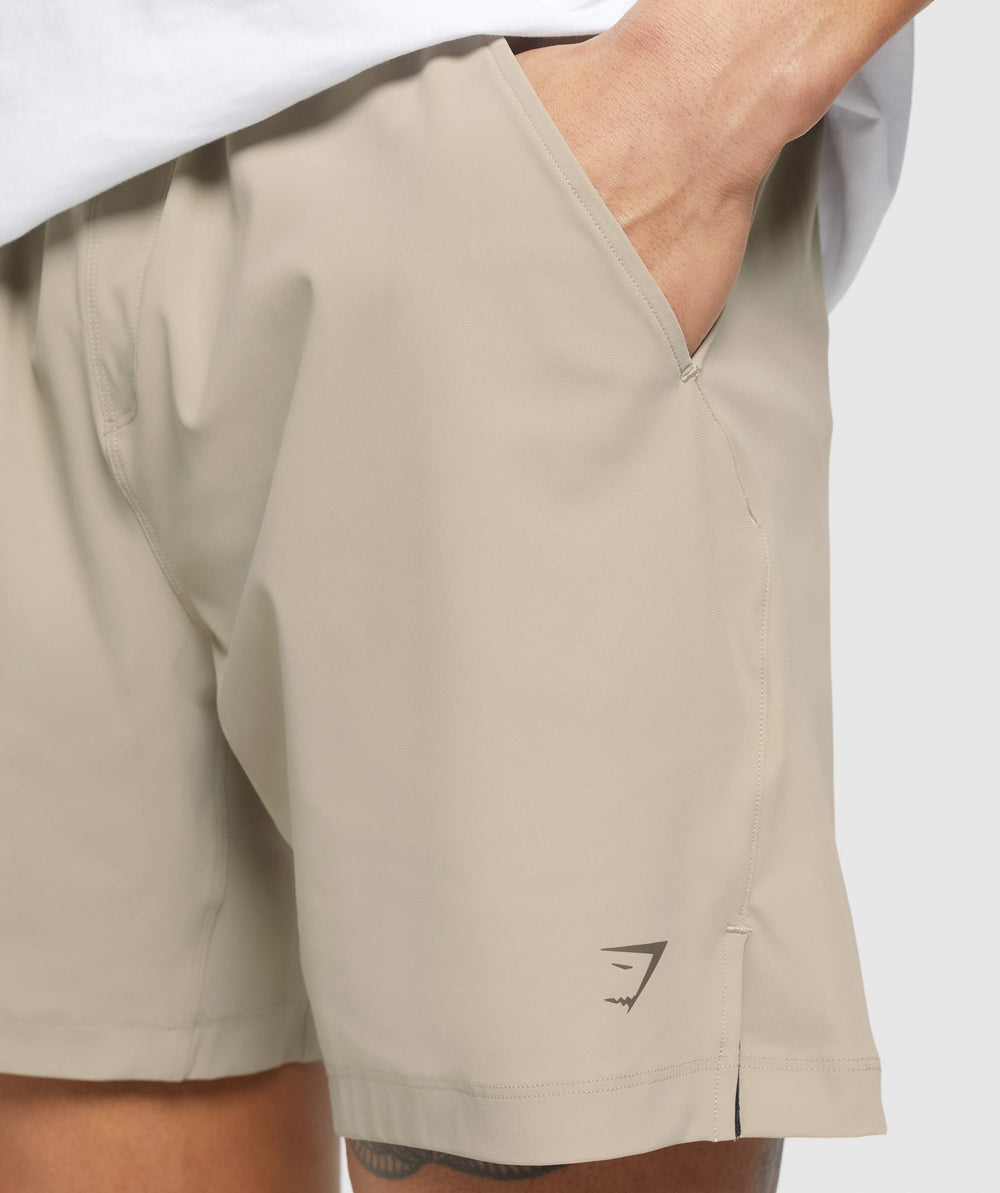 Hybrid 6" Shorts Sand Brown