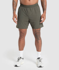 Hybrid 6" Shorts Strength Green