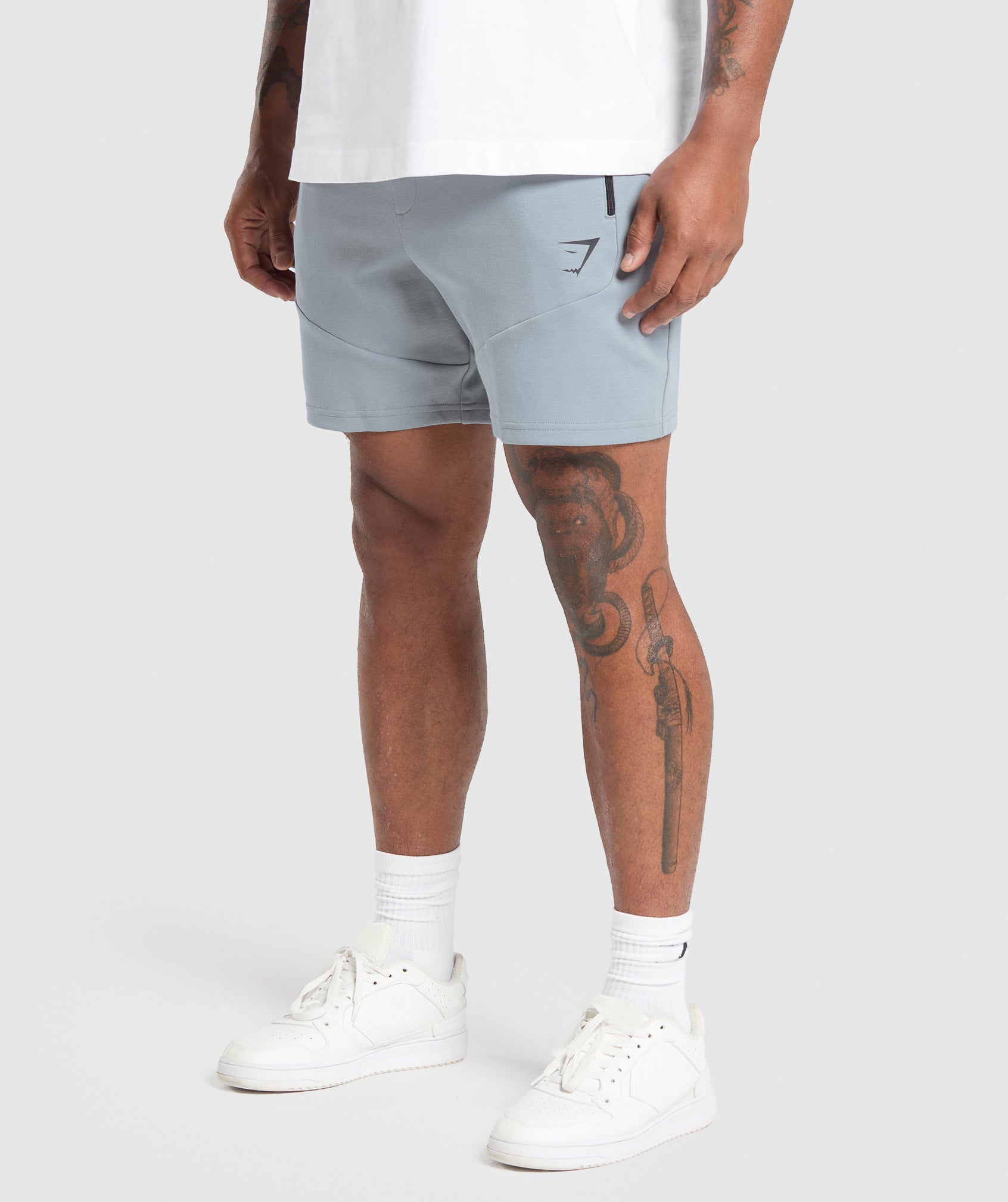 Interlock Tech 6" Shorts Denim Grey