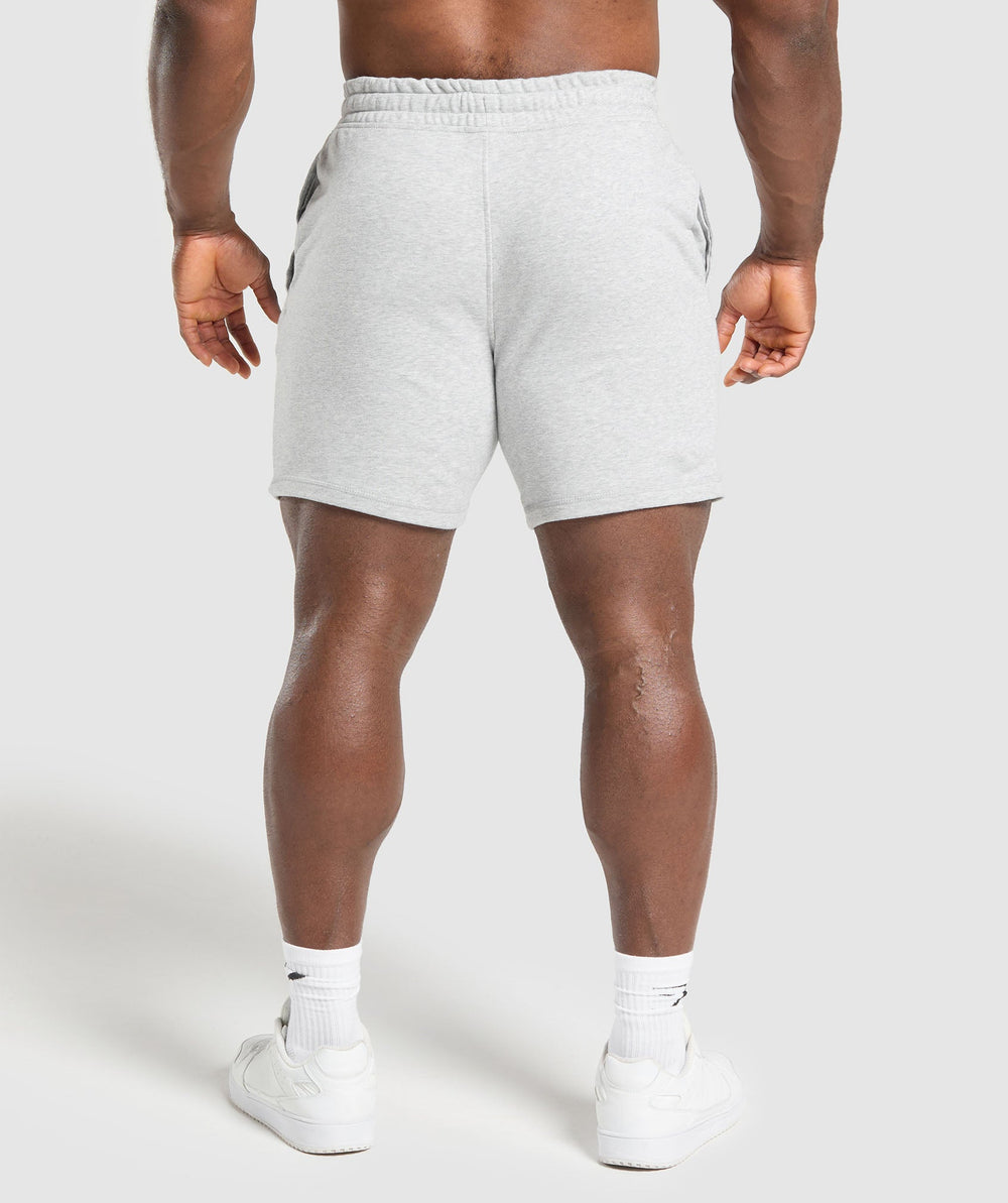 XXL Graphic Shorts Light Grey Core Marl
