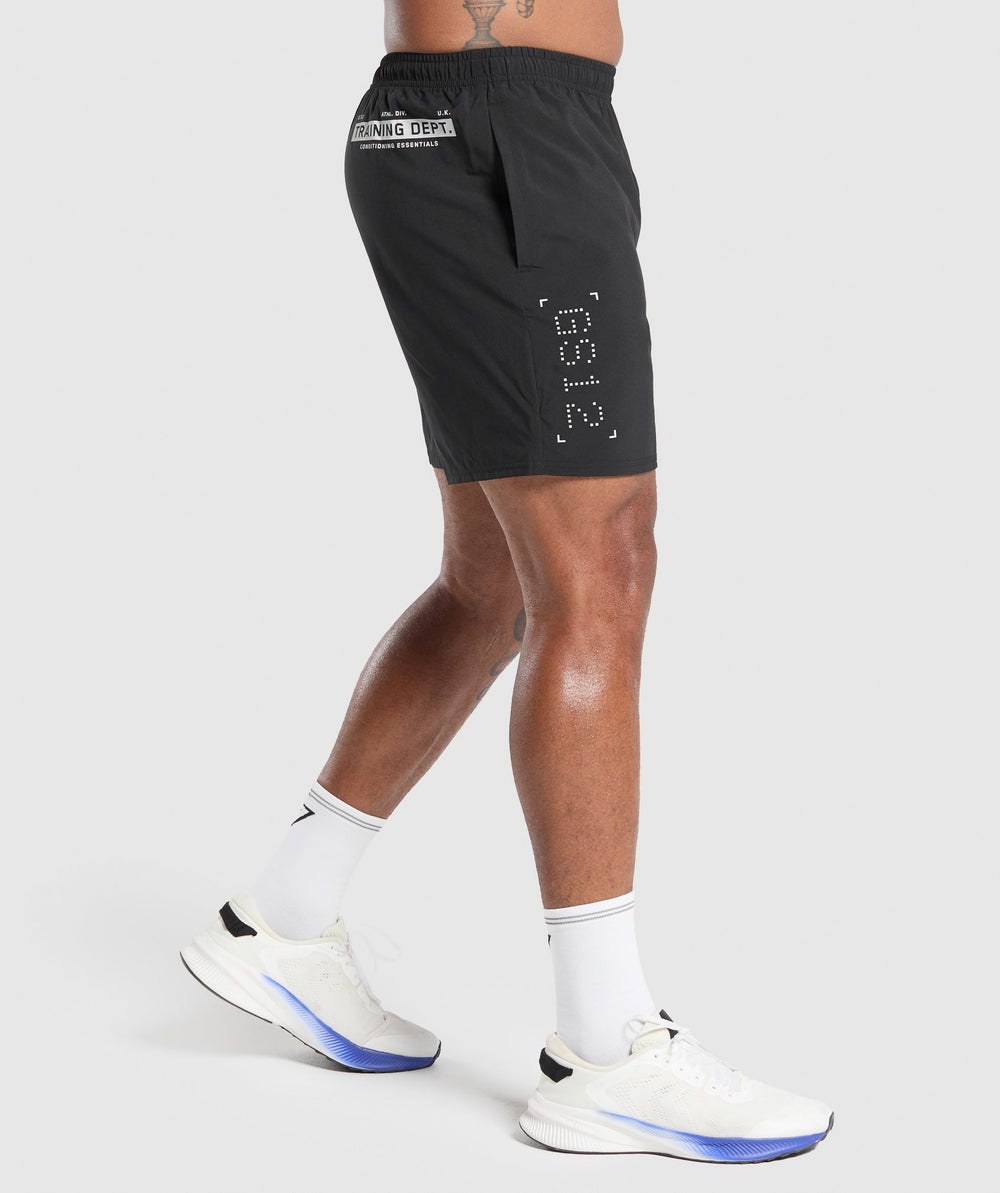 Training Department 7" Shorts Black