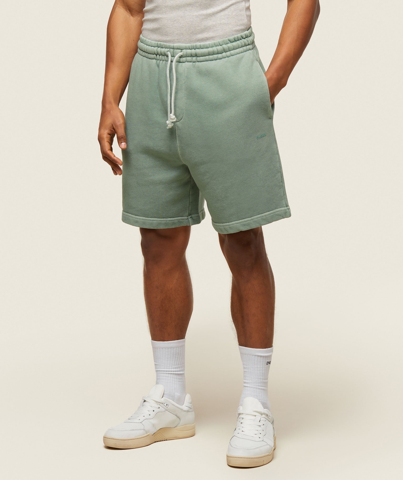 everywear Sweat Shorts Dollar Green