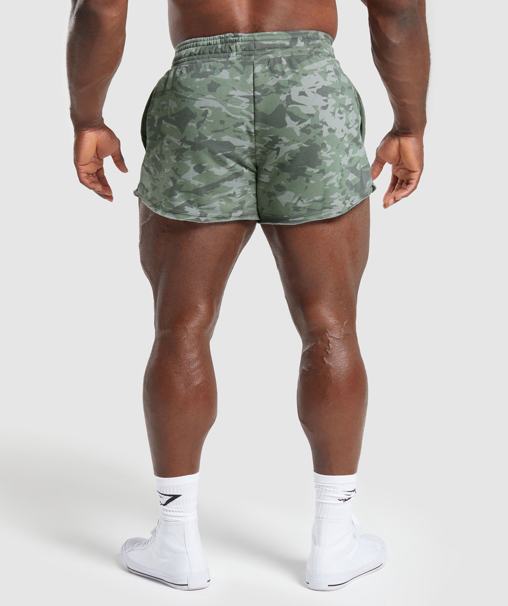 Legacy Printed 4" Shorts Unit Green