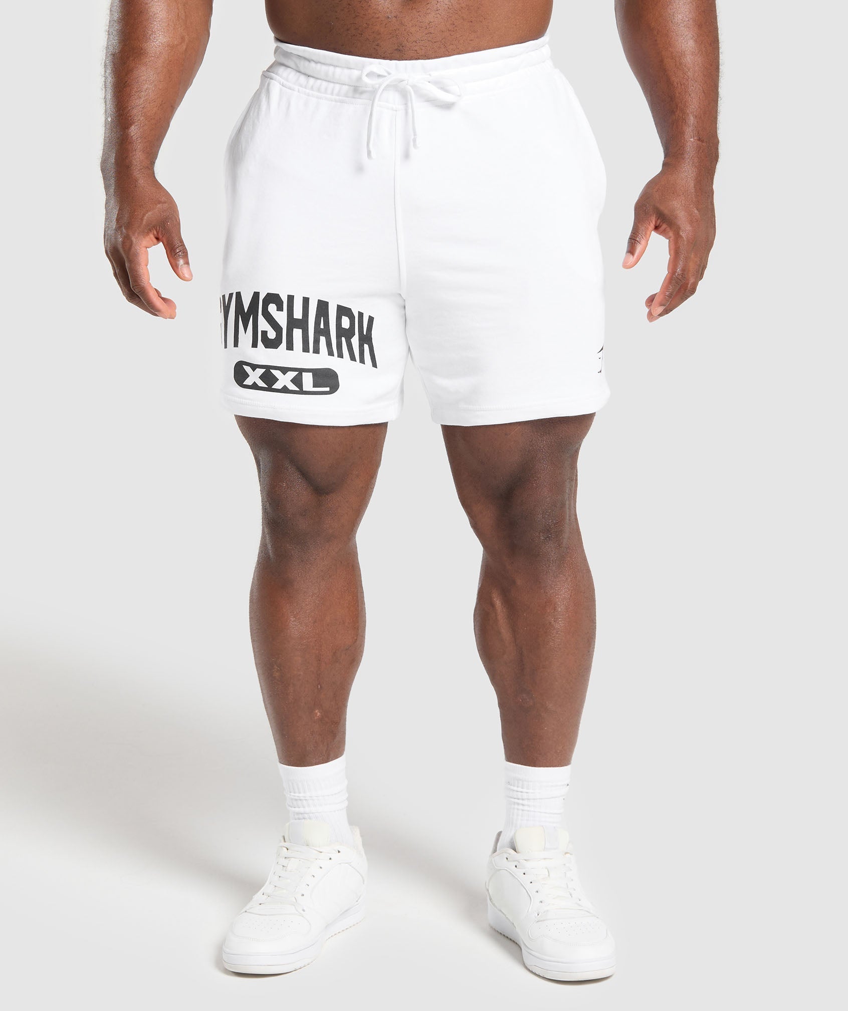 XXL Graphic Shorts White