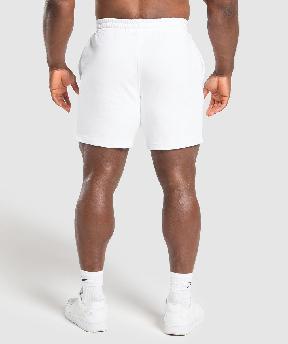 XXL Graphic Shorts White