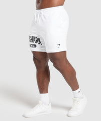 XXL Graphic Shorts White