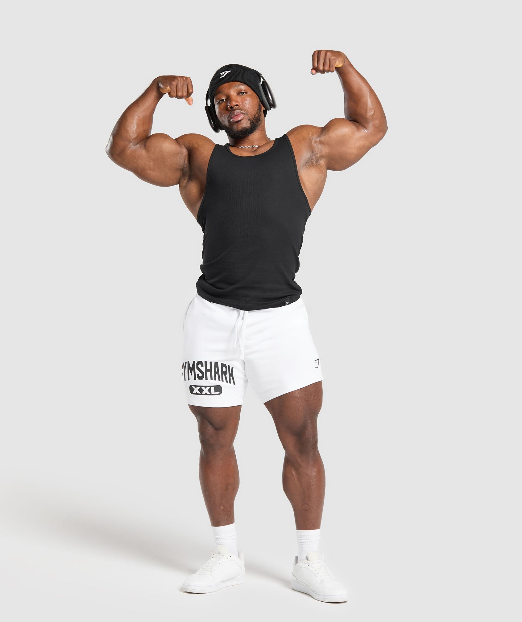 XXL Graphic Shorts White
