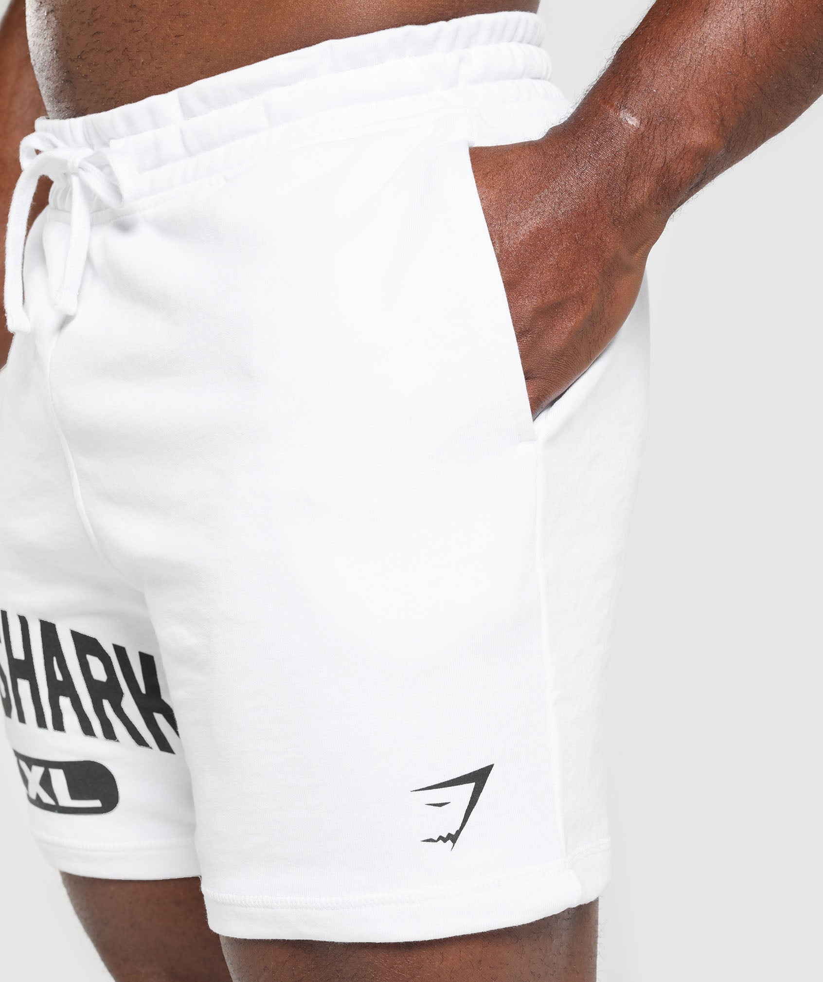 XXL Graphic Shorts White