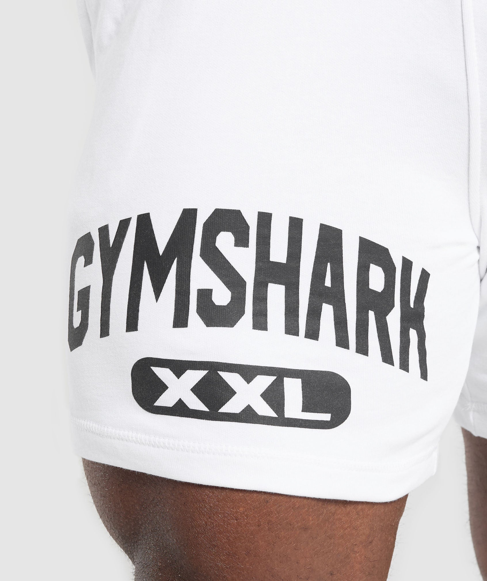 XXL Graphic Shorts White