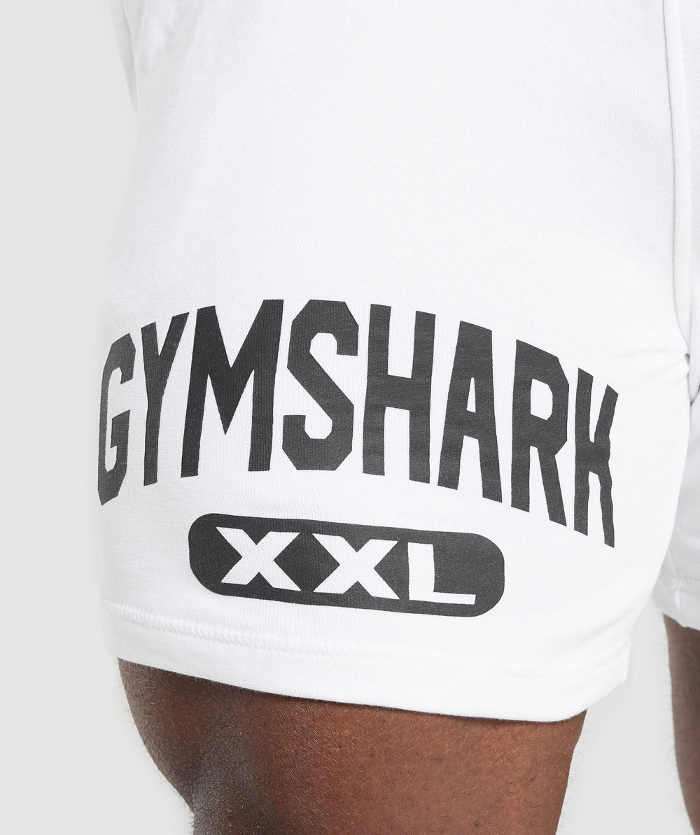 XXL Graphic Shorts White