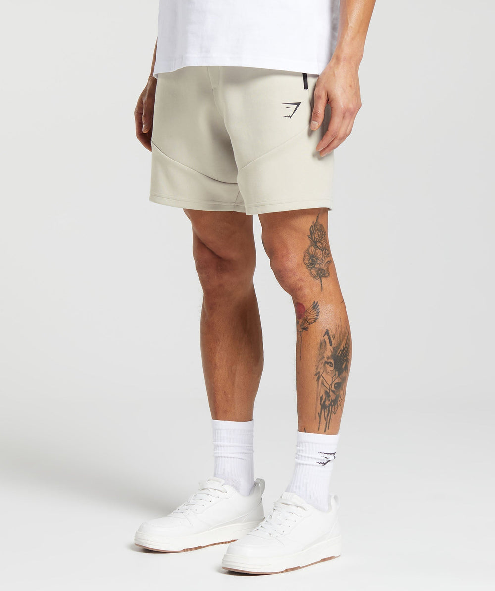 Interlock Tech 6" Shorts Pebble Grey