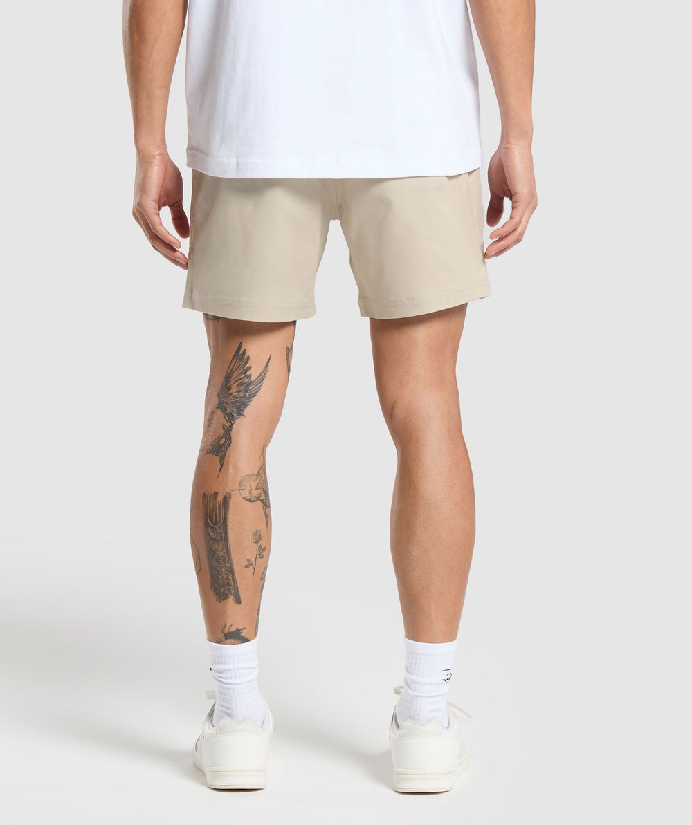 Rest Day Woven Shorts Pebble Grey