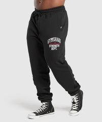 Trophy Graphic Joggers Black