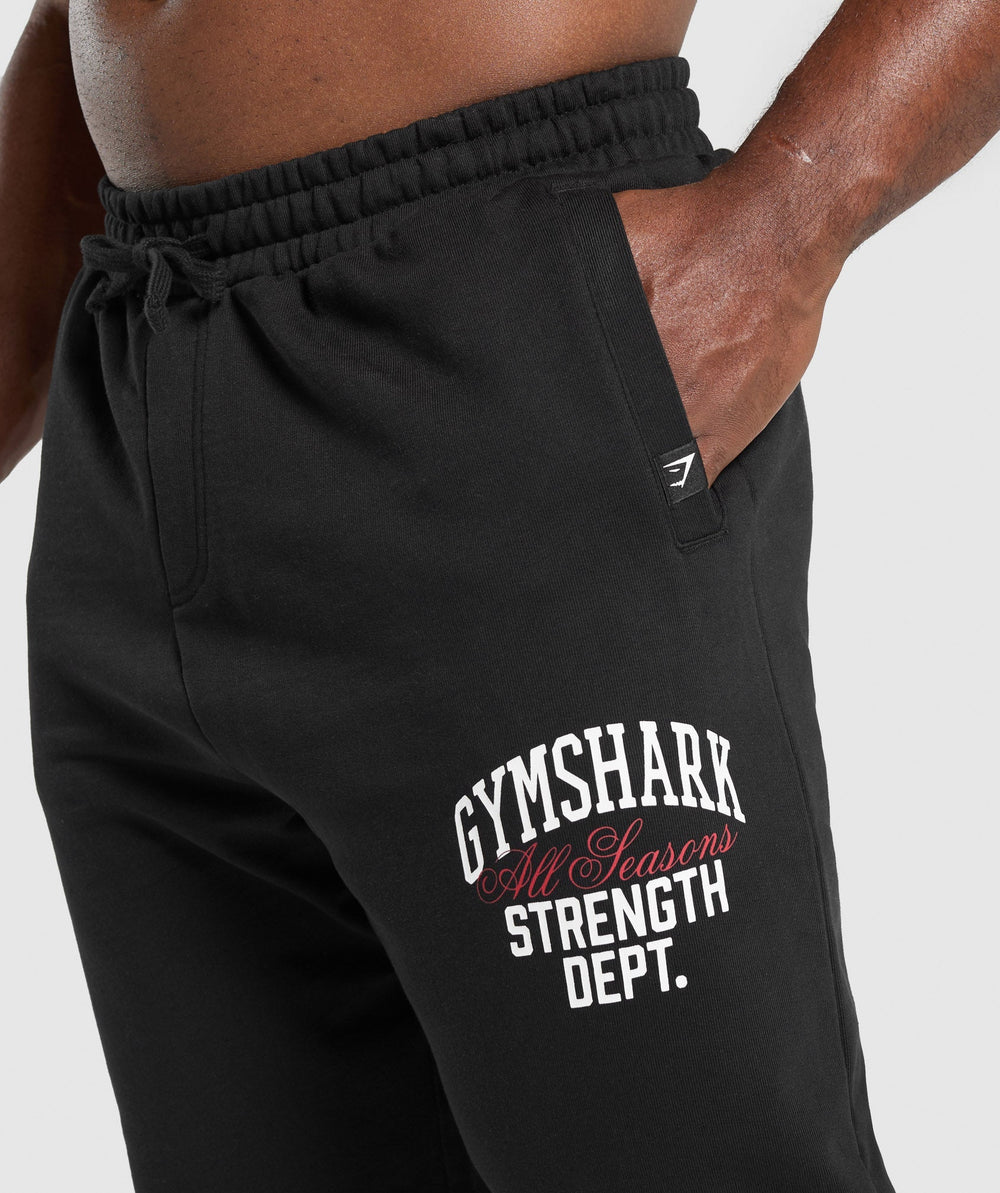 Trophy Graphic Joggers Black