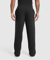 Varsity Straight Leg Joggers Black