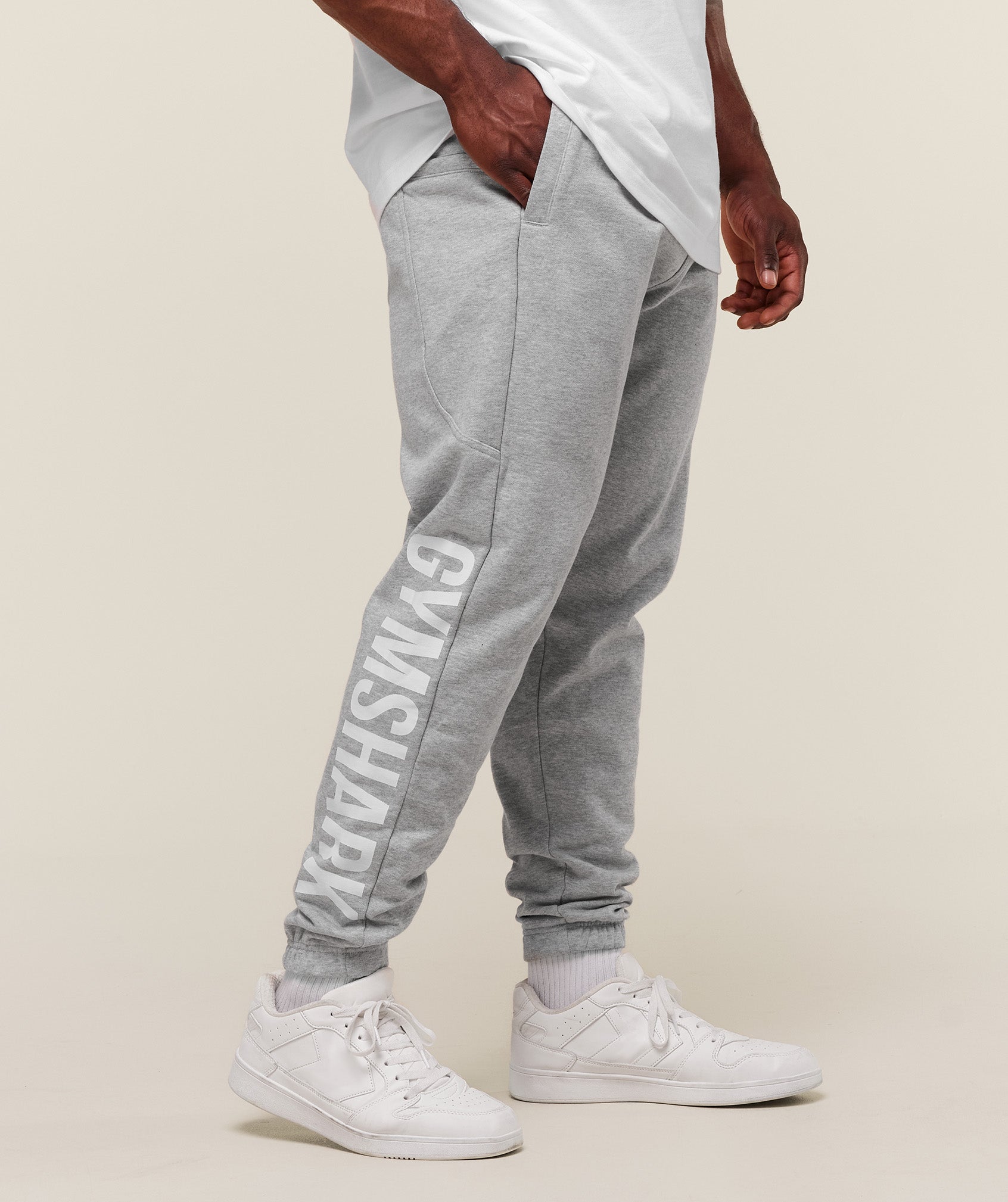 Power Joggers Light Grey Core Marl