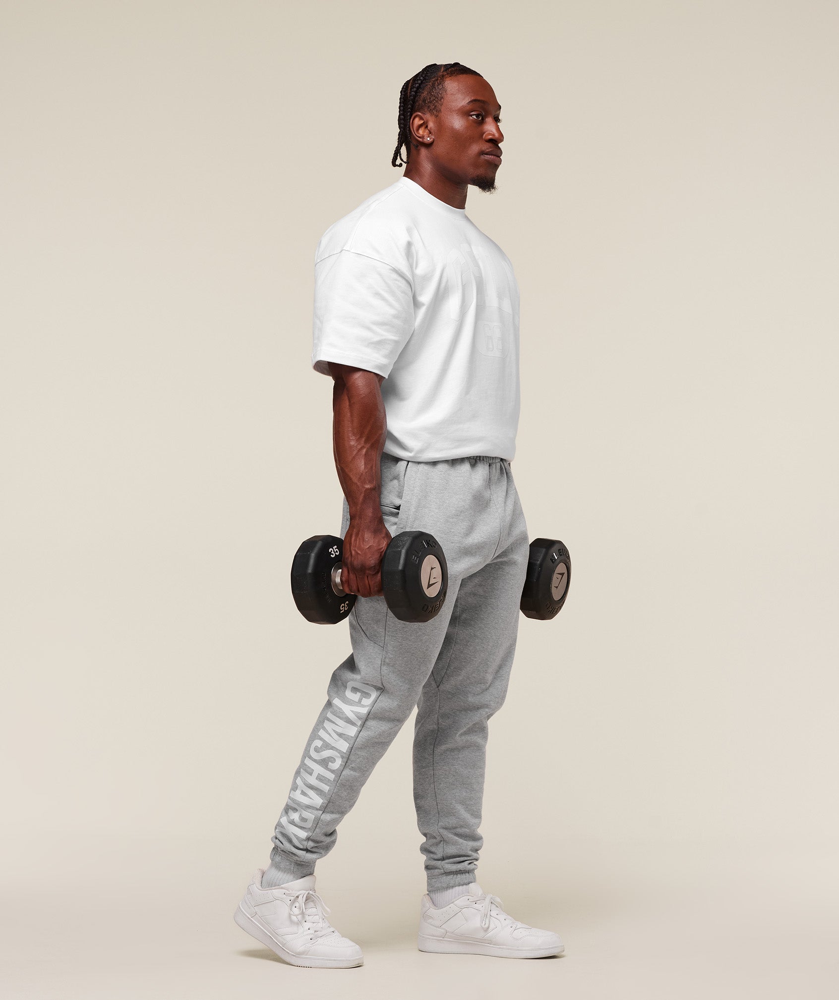 Power Joggers Light Grey Core Marl