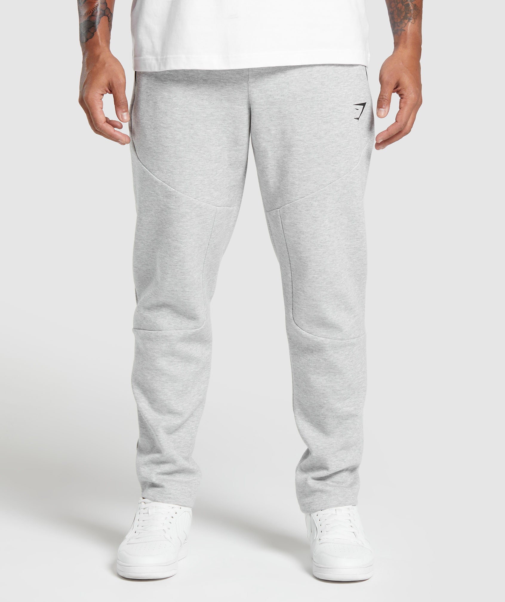 Interlock Tech Joggers Light Grey Core Marl