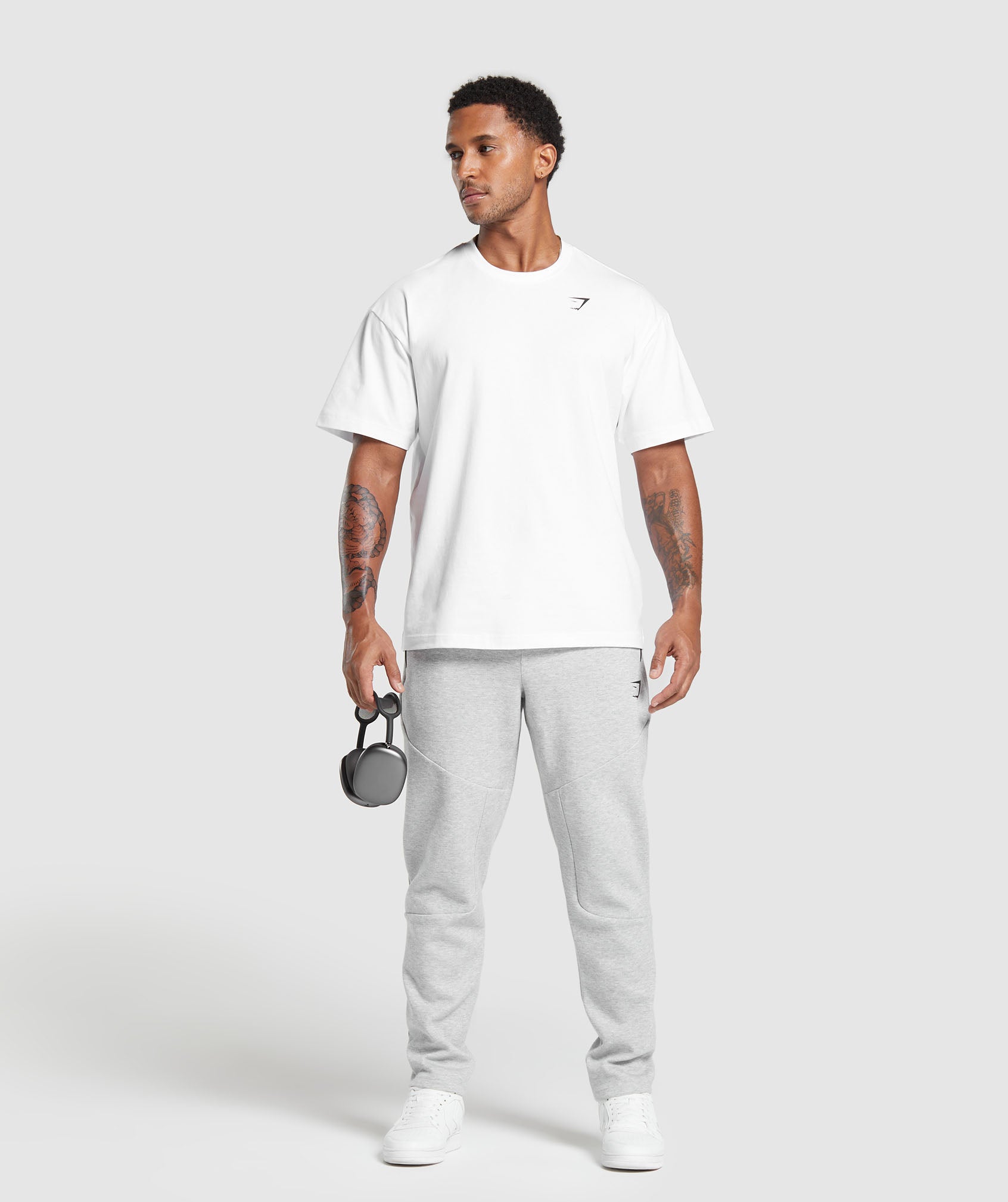 Interlock Tech Joggers Light Grey Core Marl