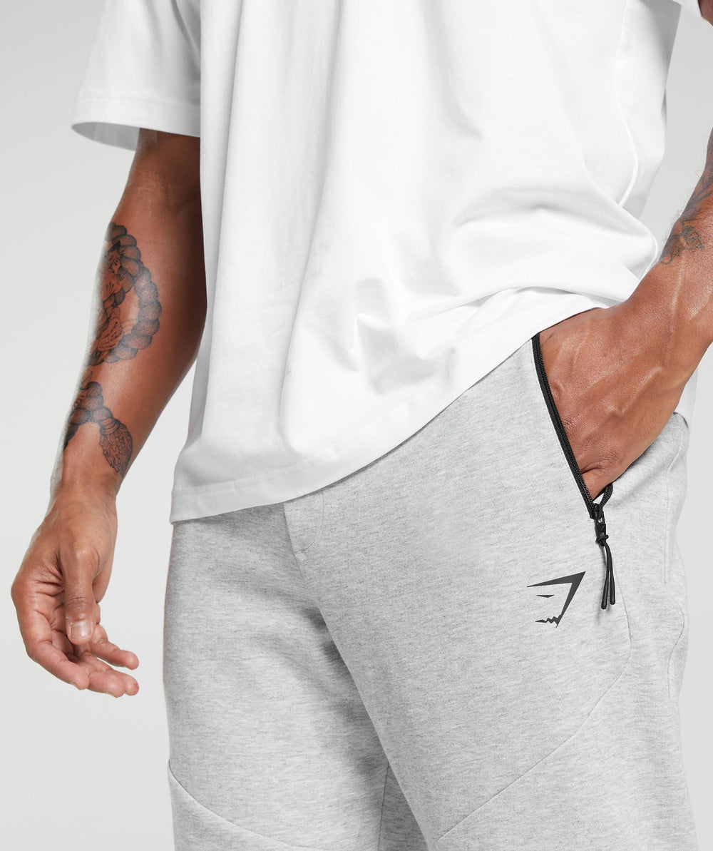 Interlock Tech Joggers Light Grey Core Marl