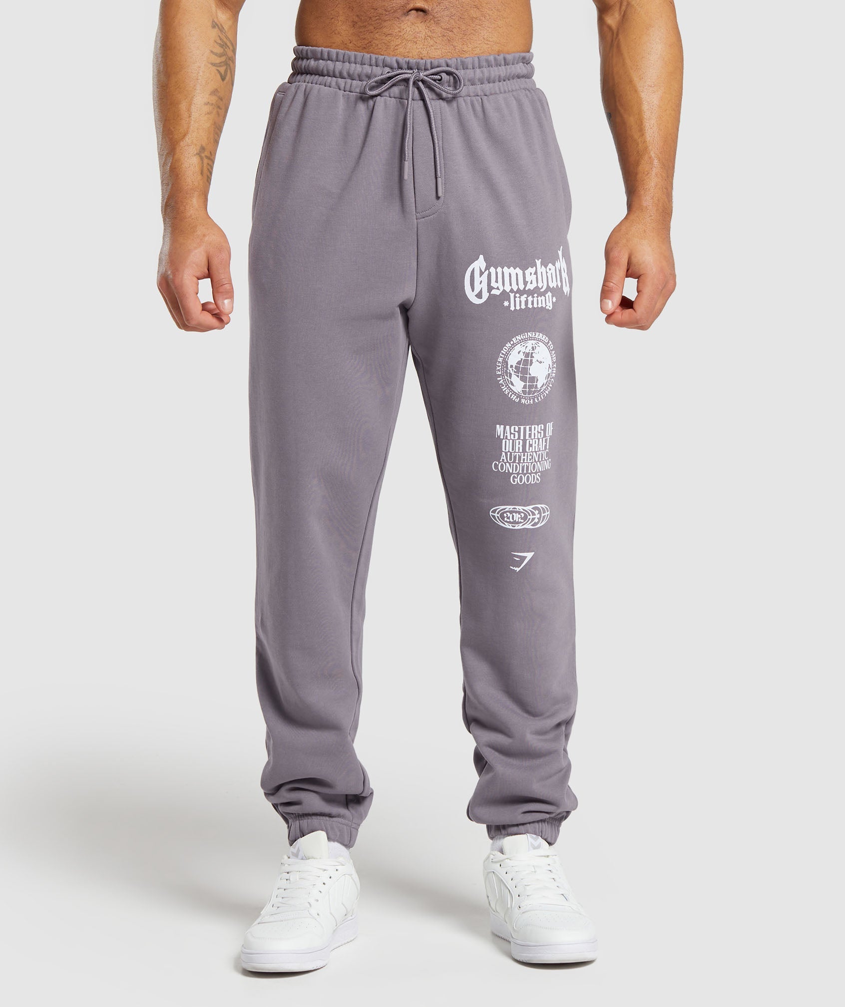 Global Lifting Oversized Essential Joggers Fog Purple