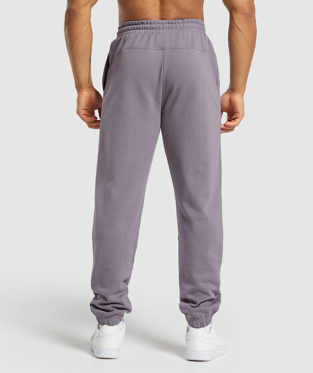 Global Lifting Oversized Essential Joggers Fog Purple
