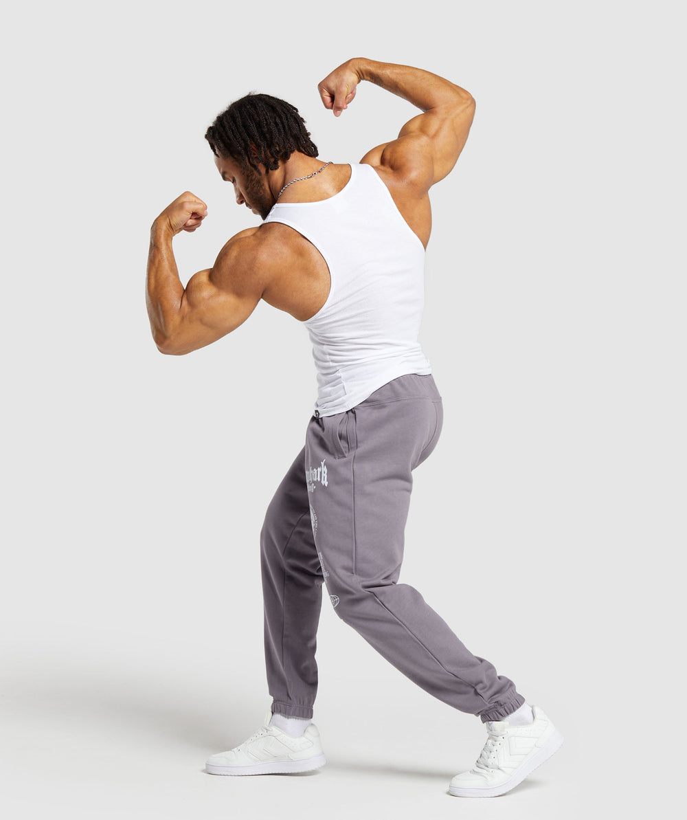 Global Lifting Oversized Essential Joggers Fog Purple