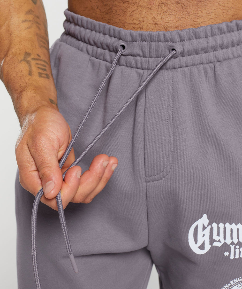 Global Lifting Oversized Essential Joggers Fog Purple