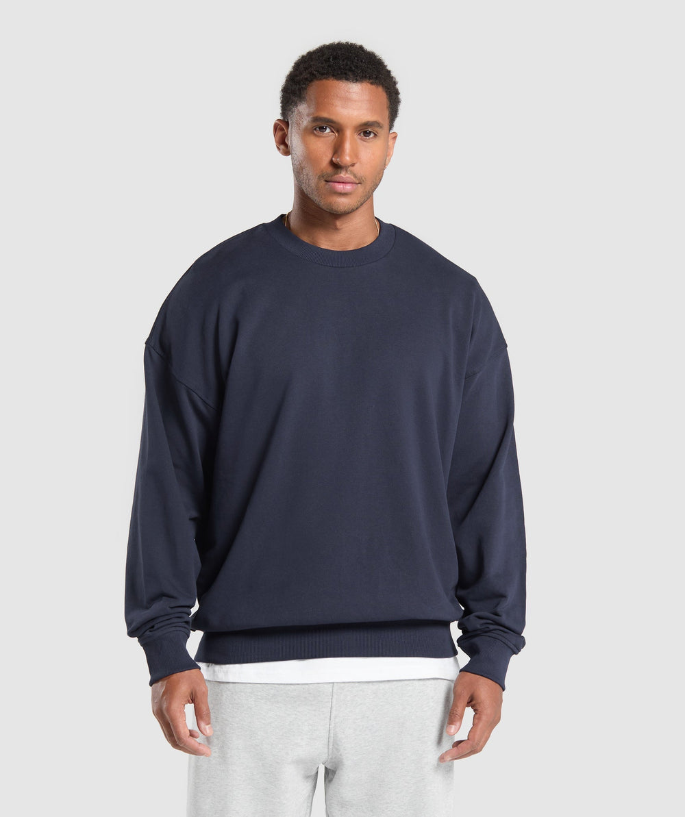 Rest Day Essentials Crew Heavy Blue