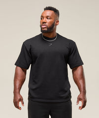 Power Short Sleeve Crew Black