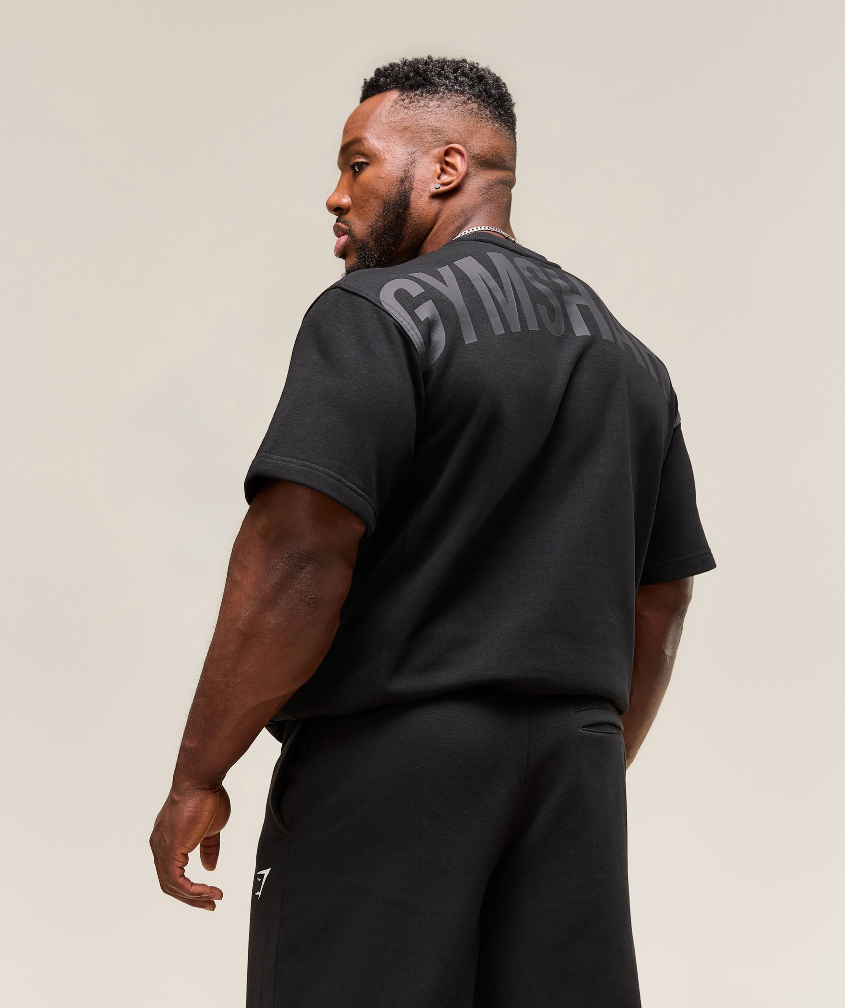 Power Short Sleeve Crew Black