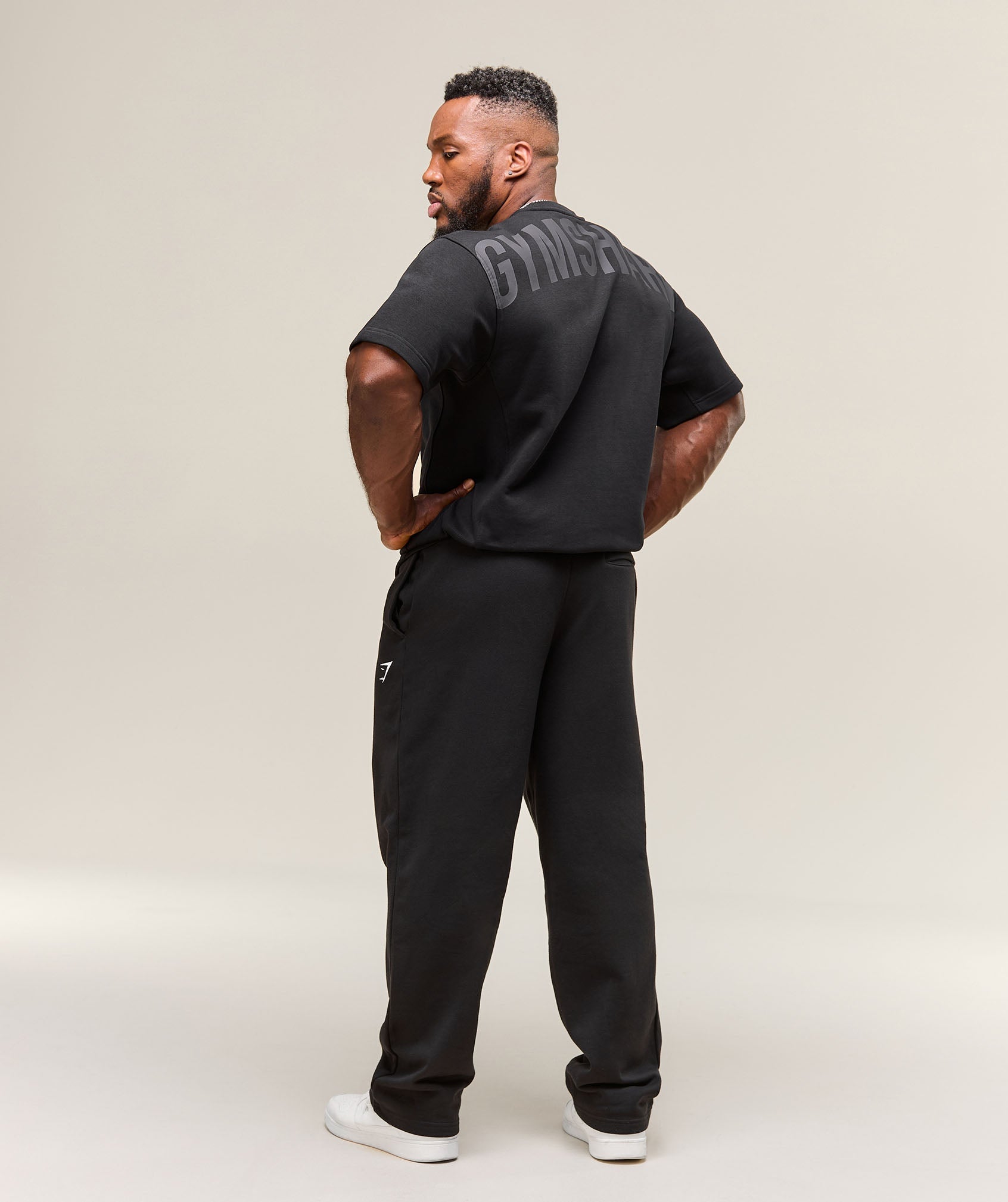 Power Short Sleeve Crew Black