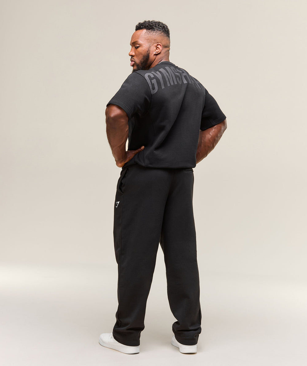 Power Short Sleeve Crew Black