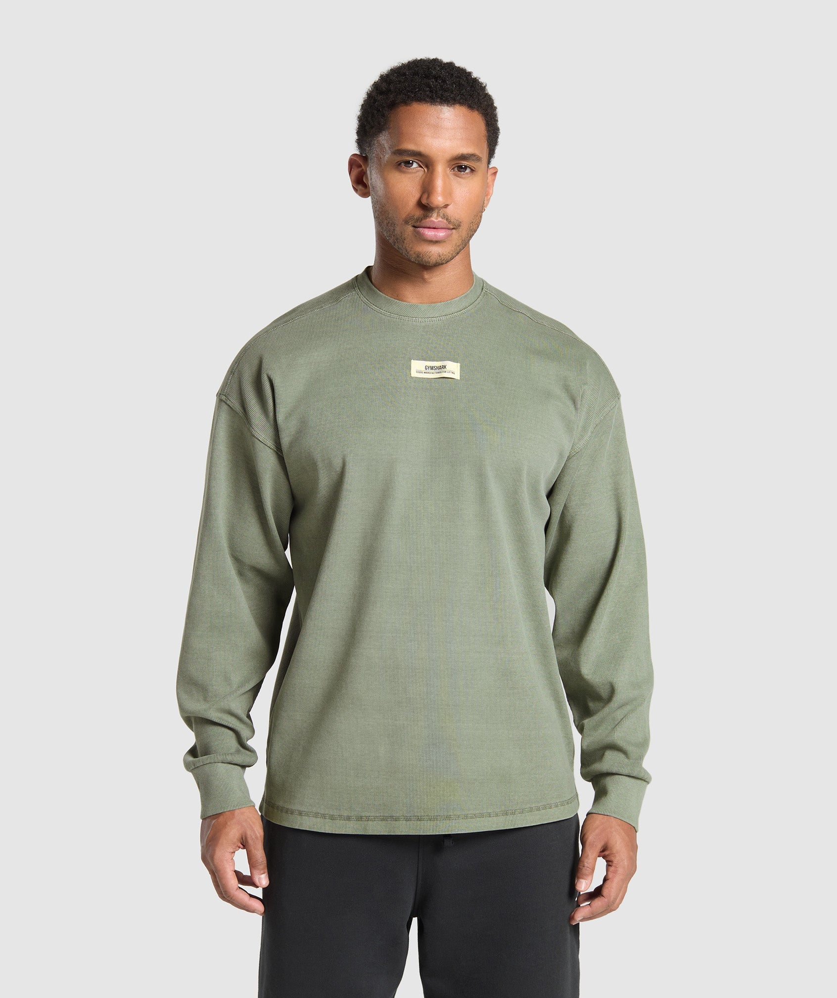 Heavyweight Rib Crew Unit Green