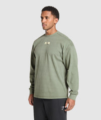 Heavyweight Rib Crew Unit Green