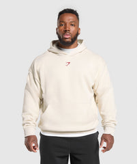 Lifting Club Hoodie Oat White