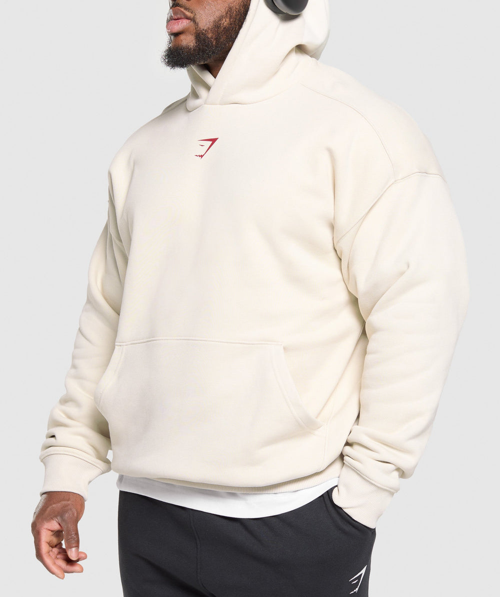 Lifting Club Hoodie Oat White