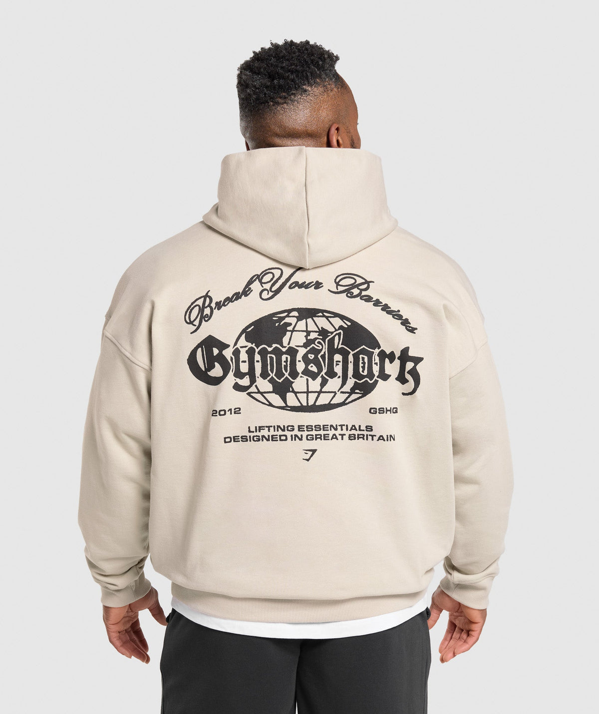 Break Your Barriers Hoodie Pebble Grey