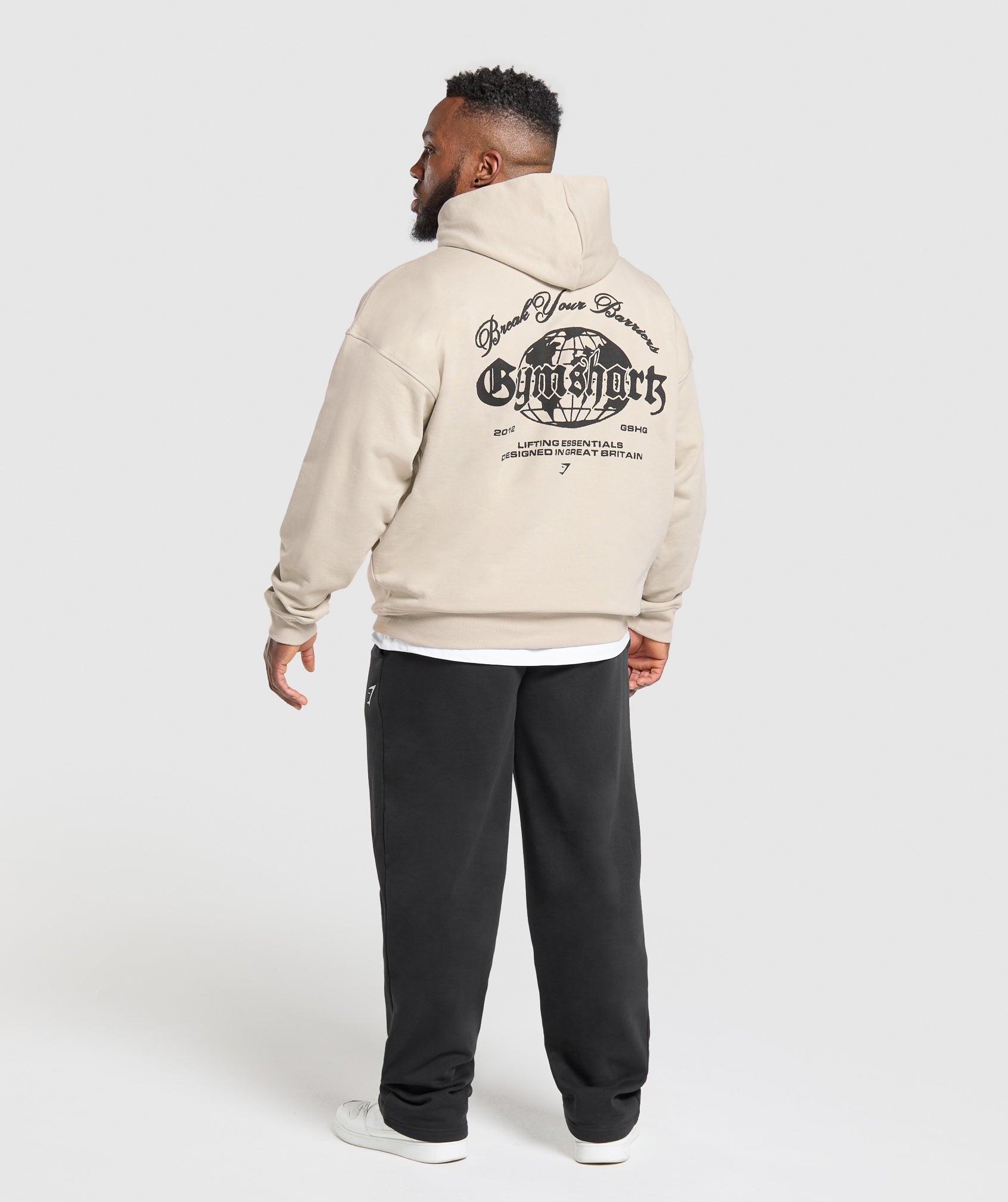 Break Your Barriers Hoodie Pebble Grey