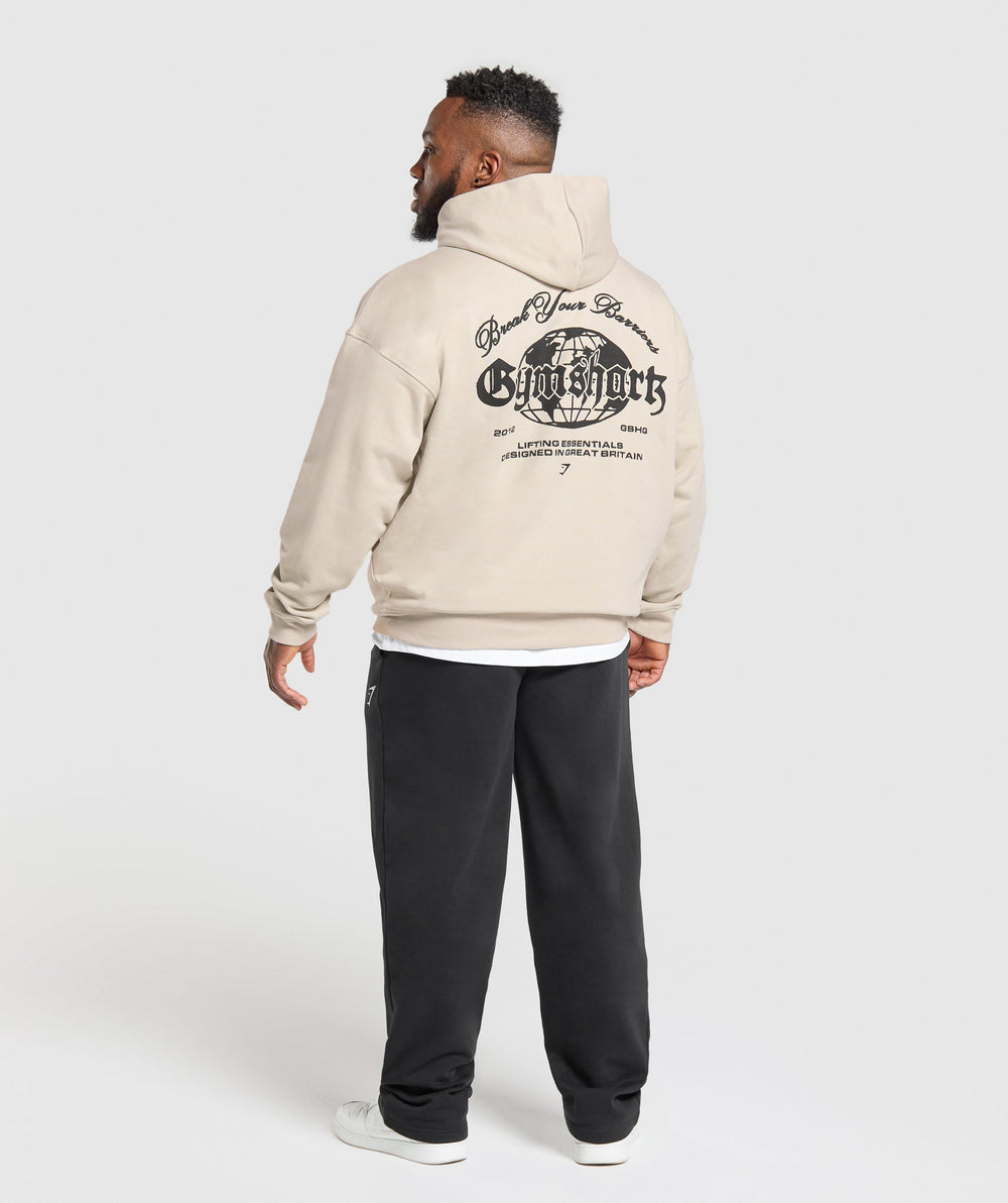 Break Your Barriers Hoodie Pebble Grey