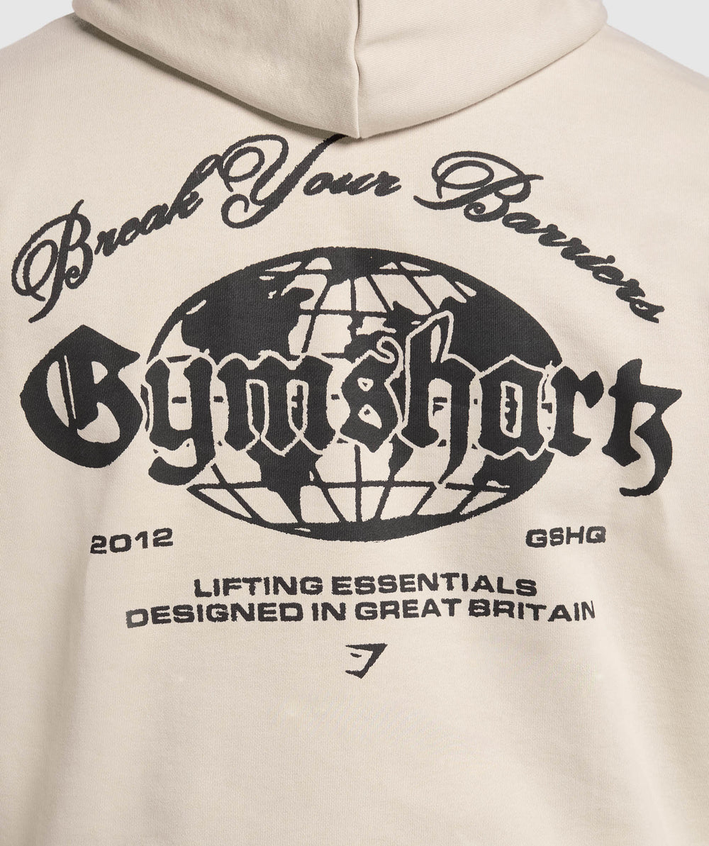 Break Your Barriers Hoodie Pebble Grey