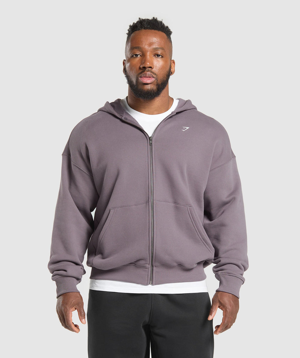 Doberman Graphic Hoodie Brushed Purple
