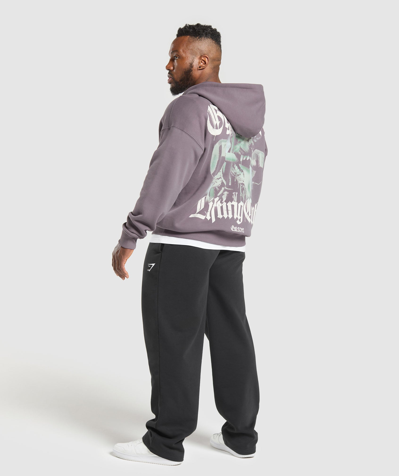 Doberman Graphic Hoodie Brushed Purple