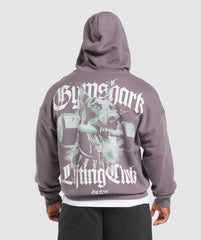 Doberman Graphic Hoodie Brushed Purple