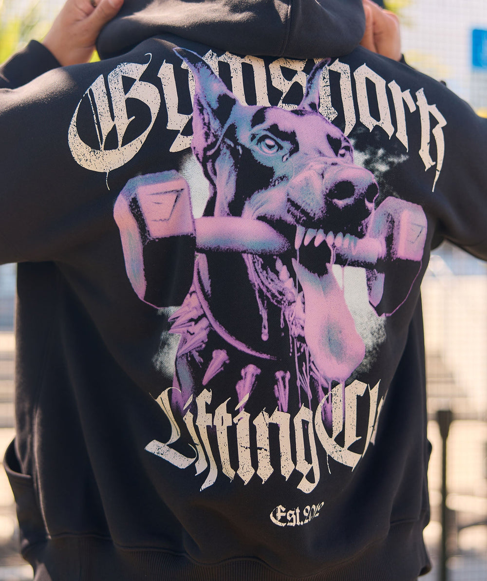 Doberman Graphic Hoodie Black