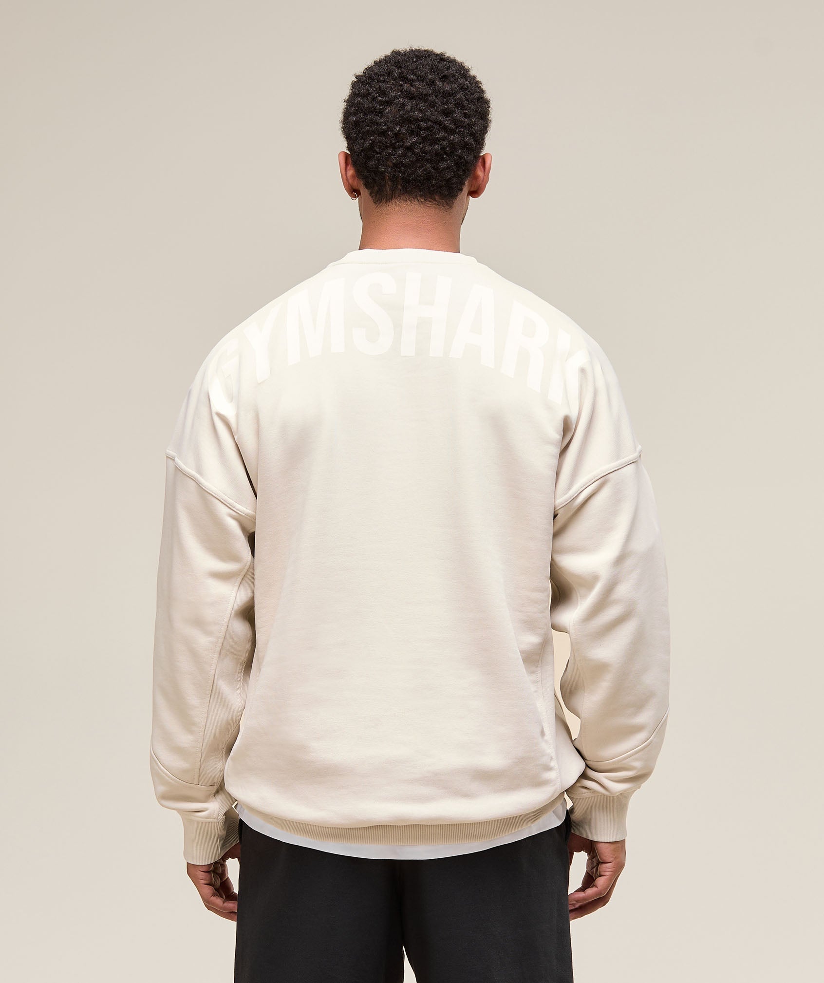 Power Crew Oat White