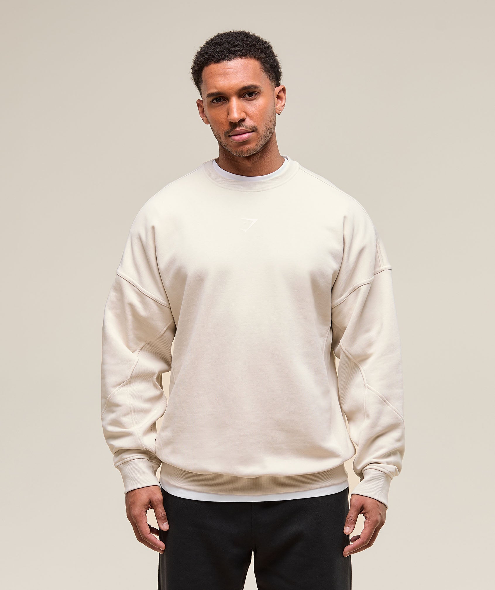 Power Crew Oat White